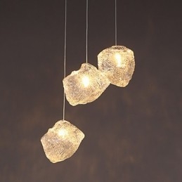 Contemporary And Contracted Art Glas Uregelmæssige Måltider Lysekrone Ice Crystal Chandelier
