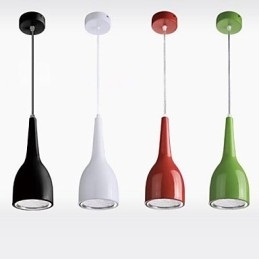 Moderne moderne Globe maleri Metal Pendel Light