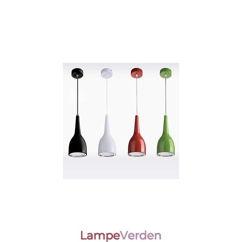Moderne moderne Globe maleri Metal Pendel Light