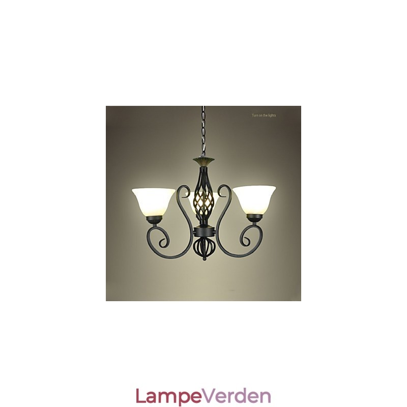 Jane Lysekronen er kontraheret Smedejern Kreativ europæisk stil dekorativ belysningslamper