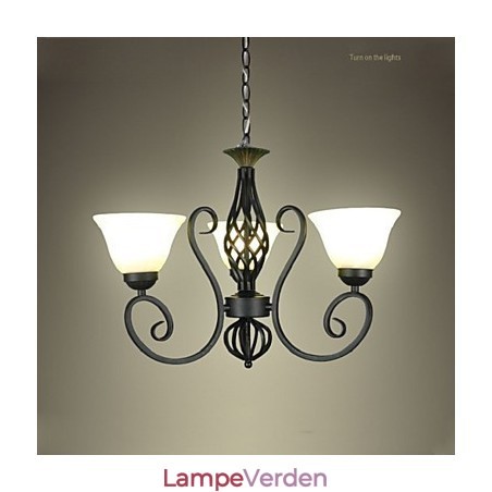 Jane Lysekronen er kontraheret Smedejern Kreativ europæisk stil dekorativ belysningslamper