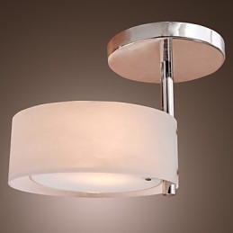 Moderne moderne mini stil krom metal lysekrone Flush Mount Garage