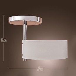 Moderne moderne mini stil krom metal lysekrone Flush Mount Garage