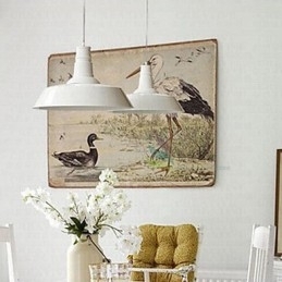 Loft stil gendannelse af gamle måder Art Studio industriel enkelt hoved pendellampe
