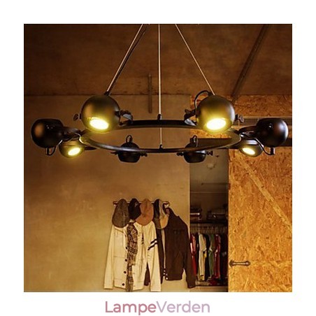 Vintage lysekrone Iron Creative Industrial Wind Chandelier