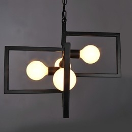 Vintage Land maleri Metal Pendel Light Garage