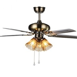 Loftsventilatorer Luxe Eco Modern Loftsventilator med lette 42 tommer blade børstet stål finish