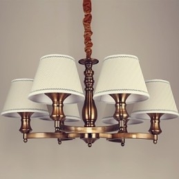 Rustik Lodge Vintage Mini Style galvaniseret metal lysekrone