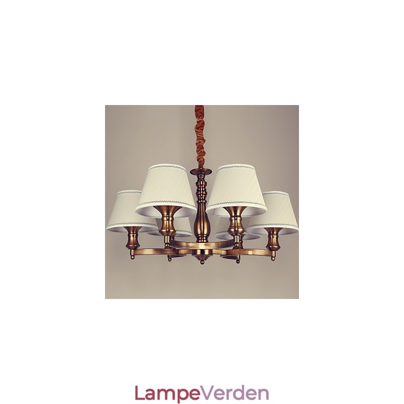 Rustik Lodge Vintage Mini Style galvaniseret metal lysekrone