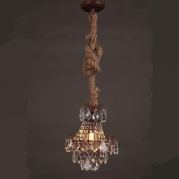 Retro lounge Hamp Industrial Wind Imitation Crystal Chandelier