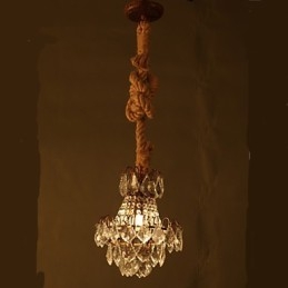 Retro lounge Hamp Industrial Wind Imitation Crystal Chandelier