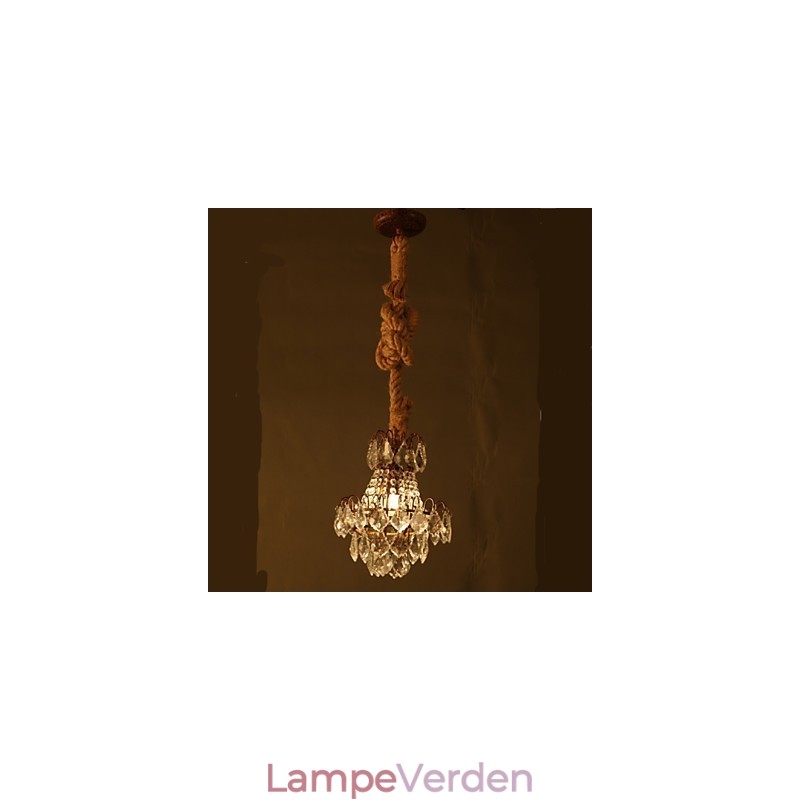 Retro lounge Hamp Industrial Wind Imitation Crystal Chandelier