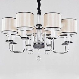 Moderne moderne krystal krom metal lysekrone