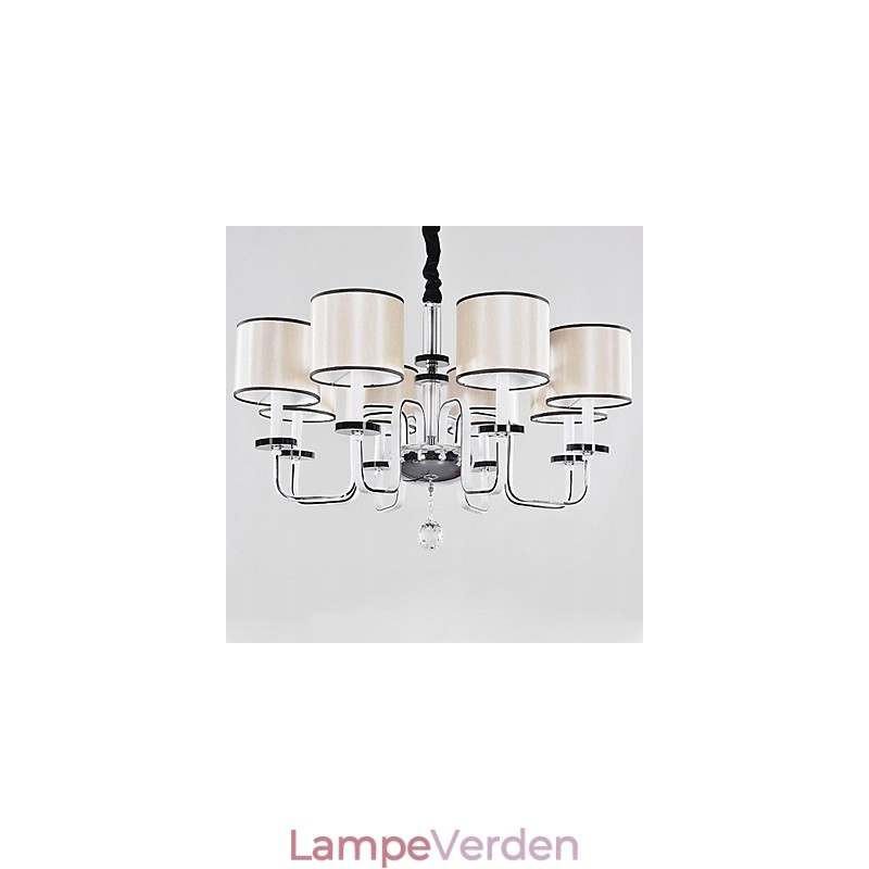 Moderne moderne krystal krom metal lysekrone