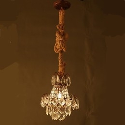 Retro lounge Hamp Industrial Wind Imitation Crystal Chandelier