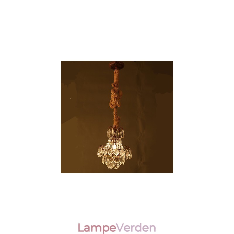 Retro lounge Hamp Industrial Wind Imitation Crystal Chandelier