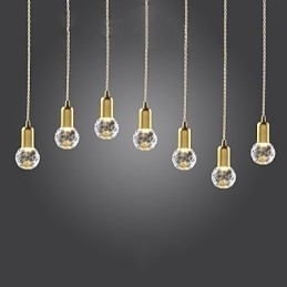 Moderne moderne vintage mini stil guld metal pendel lys