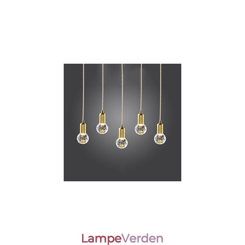 Moderne moderne vintage mini stil guld metal pendel lys