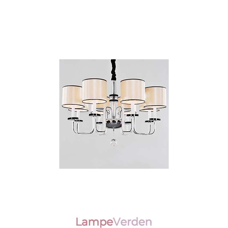 Moderne moderne krystal krom metal lysekrone