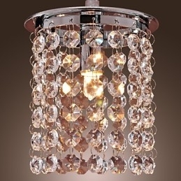 Moderne moderne krystal mini stil galvaniseret pendellampe