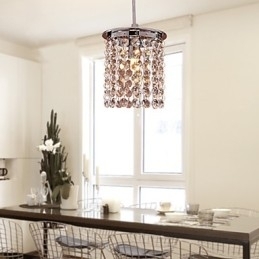 Moderne moderne krystal mini stil galvaniseret pendellampe