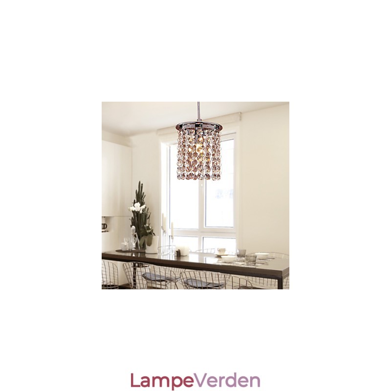 Moderne moderne krystal mini stil galvaniseret pendellampe