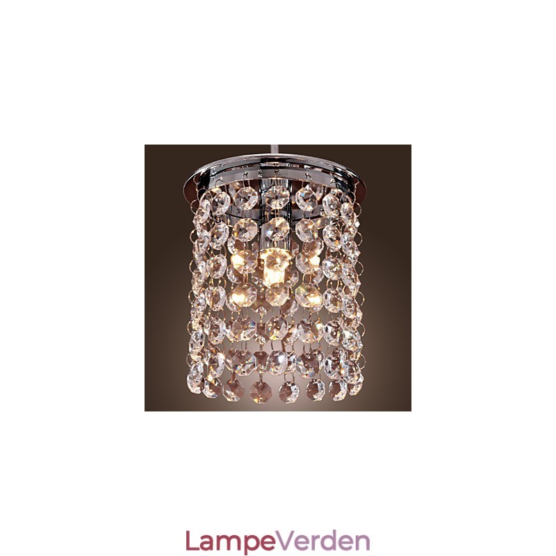 Moderne moderne krystal mini stil galvaniseret pendellampe