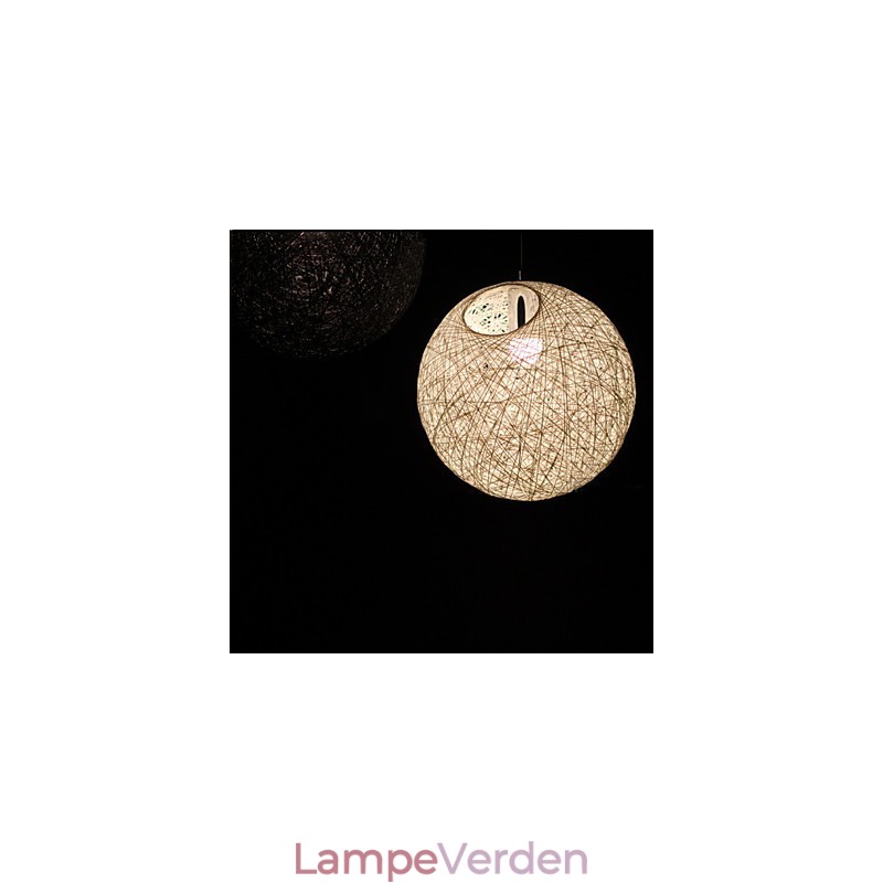 Moderne og kontraheret sfærisk Cany Art Lampe Hamp Ball Pendant Lamp Light