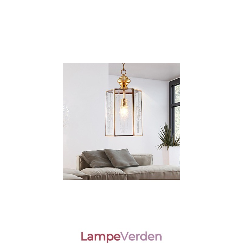 Amerikansk land lille vedhæng alle kobber enkelt glas