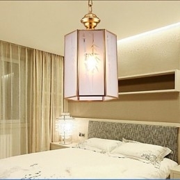 Amerikansk land lille vedhæng alle kobber enkelt glas