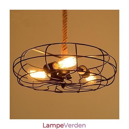 Vintage American Lron Rope Creative Industrial Fan lysekrone Vintage American Lron Rope Creative Industrial Fan lysekrone