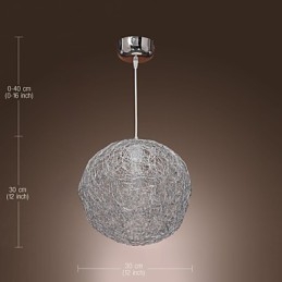 Moderne moderne globe mini stil krom pendel