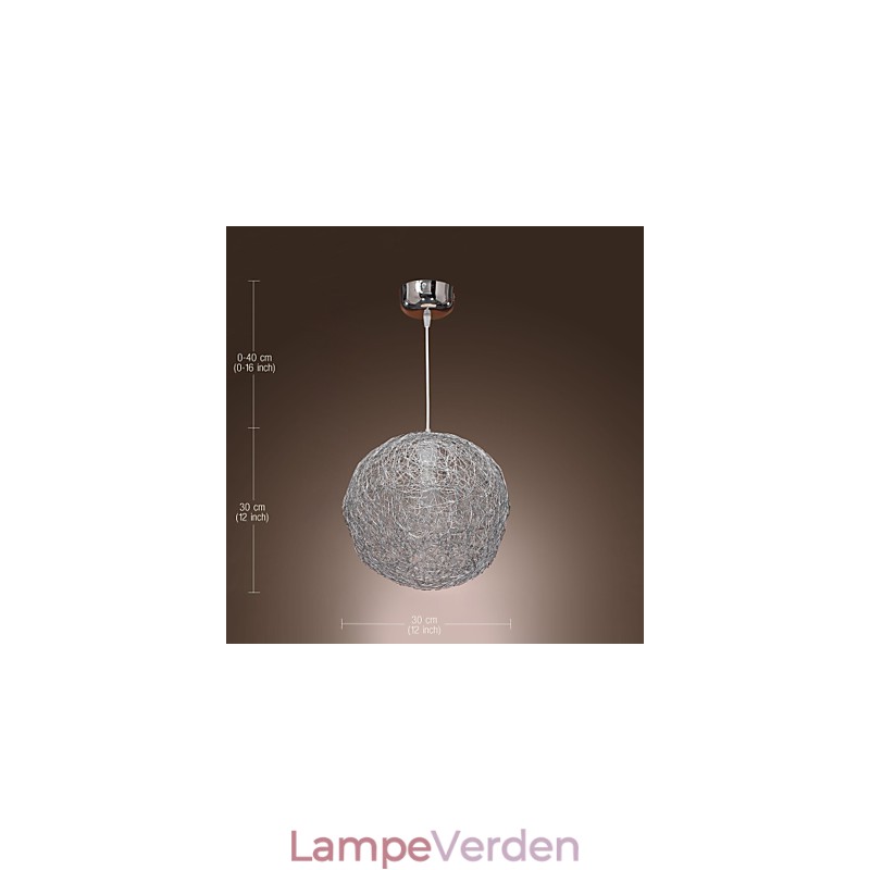 Moderne moderne globe mini stil krom pendel