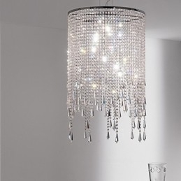 Moderne moderne Crystal Metal Pendel Light