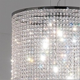 Moderne moderne Crystal Metal Pendel Light