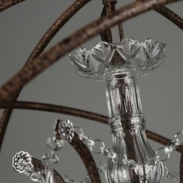 Lysekrone Krystal Traditionel Klassisk Metal