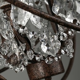 Lysekrone Krystal Traditionel Klassisk Metal