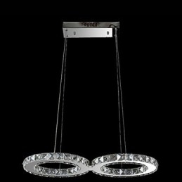 Crystal Ceiling Pendel Light Lysekrone Belysningsarmaturer