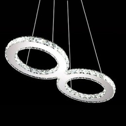Crystal Ceiling Pendel Light Lysekrone Belysningsarmaturer