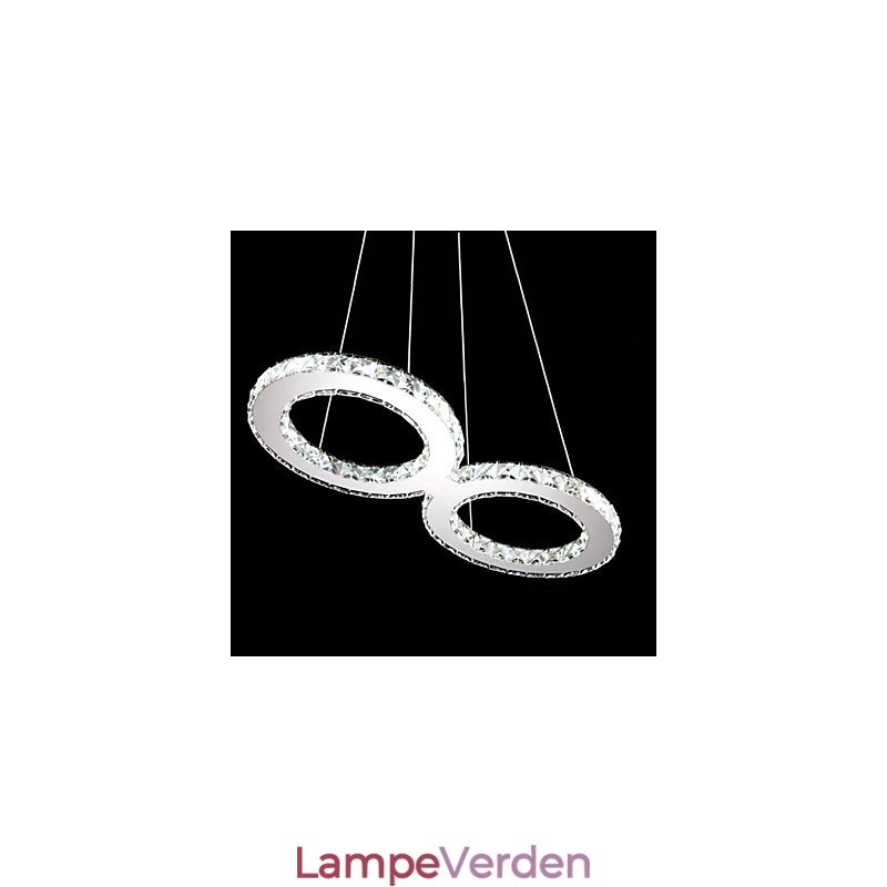 Crystal Ceiling Pendel Light Lysekrone Belysningsarmaturer