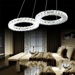 Crystal Ceiling Pendel Light Lysekrone Belysningsarmaturer