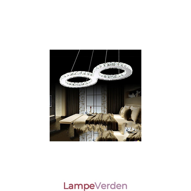Crystal Ceiling Pendel Light Lysekrone Belysningsarmaturer