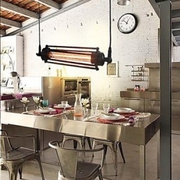 Loft Retro Lysekrone Pendel Light Classic Vintage Lampe Country Metal Light