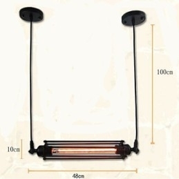 Loft Retro Lysekrone Pendel Light Classic Vintage Lampe Country Metal Light