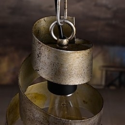 Retro jernlampe Moderne, minimalistisk industriel lysekrone