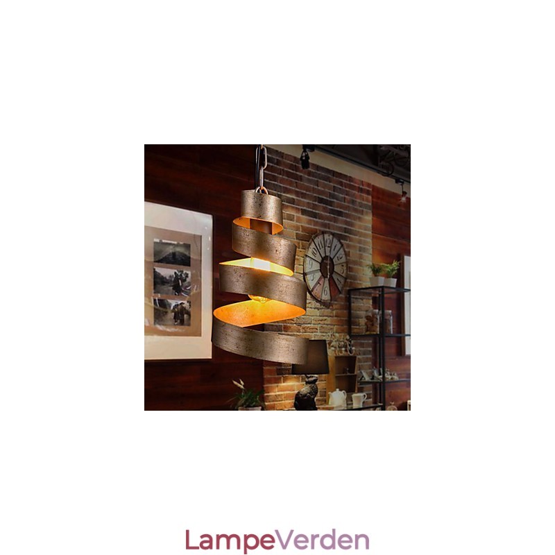 Retro jernlampe Moderne, minimalistisk industriel lysekrone