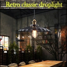 Retro klassisk europæisk stil pendel metal kunst droplight