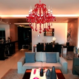 Moderne moderne krystal krom metal lysekrone