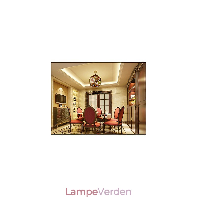 Verandalampe Lys Balkonlampe Eksotisk lille kobber lysekrone