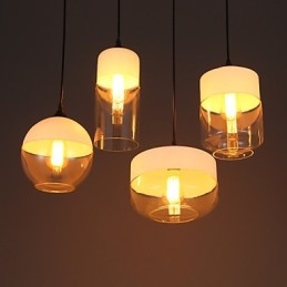 Nordic Creative Stair Shop's Art Smedejernsglas lysekronelampe